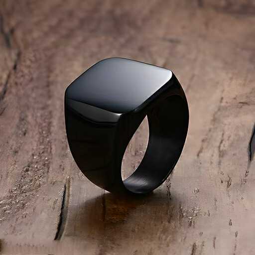 Black Stainless Steel Rings