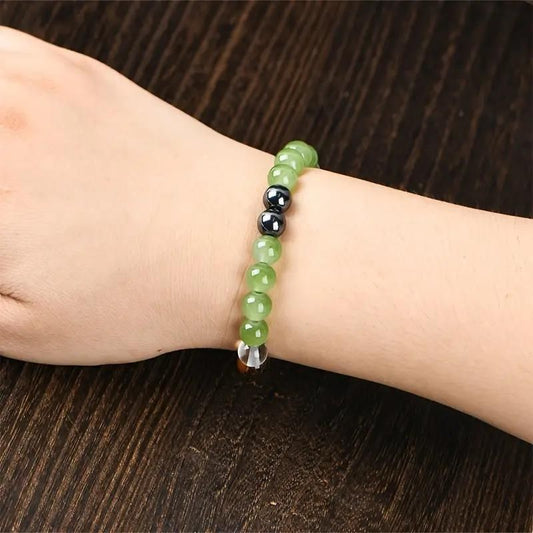 Tiger's Eye Stone & Multi Crystal Bracelet