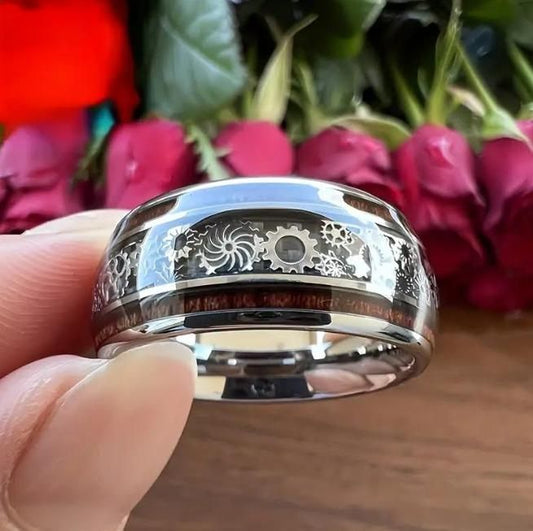 Mechanical Gear Stainless Steel Ring