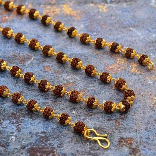 Golden Rudraksha Mala