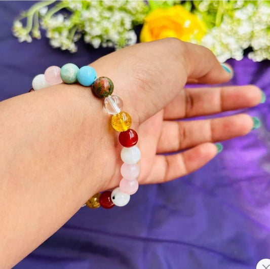 Multi Stone Evileye Bracelet