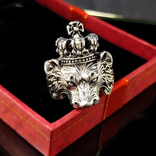 Silver Lion KGF Ring
