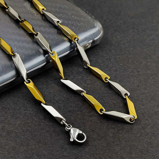 Golden & Silver Edgy Chain