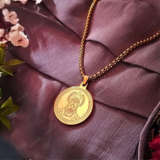 Golden Hanuman Pendant