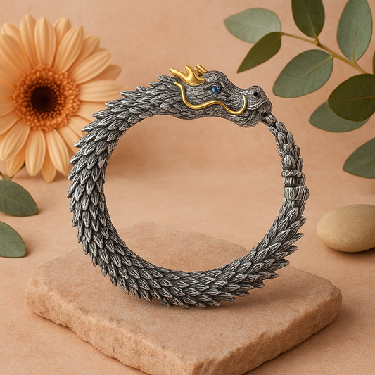 Silver Dragon Bracelet