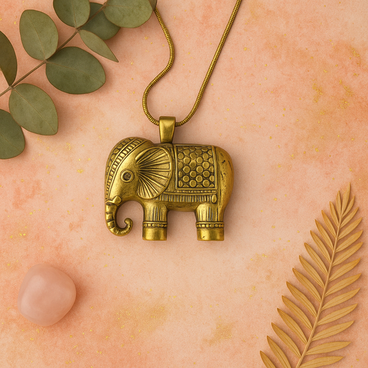 Silver Elephant Necklace