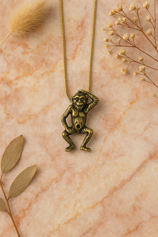 Golden Monkey Necklace