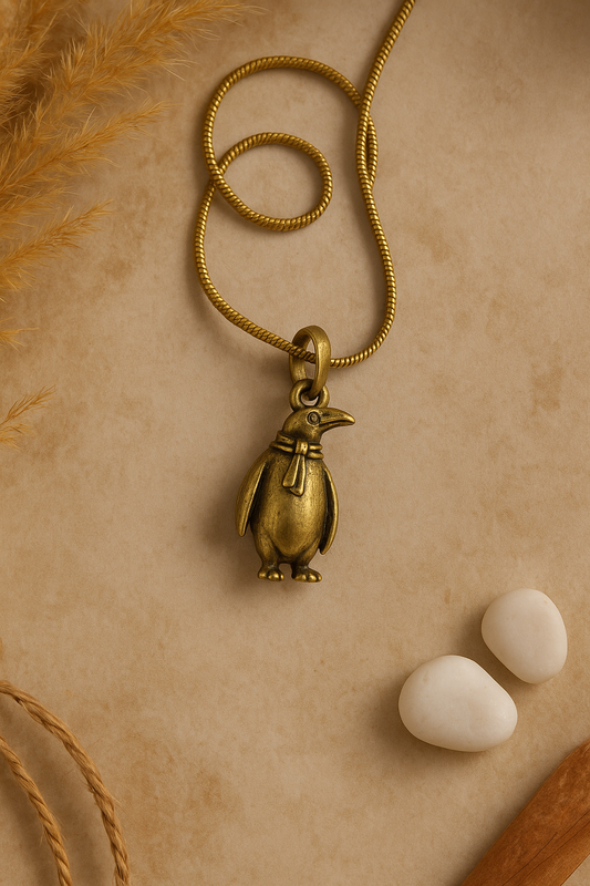 Golden Penguin Necklace