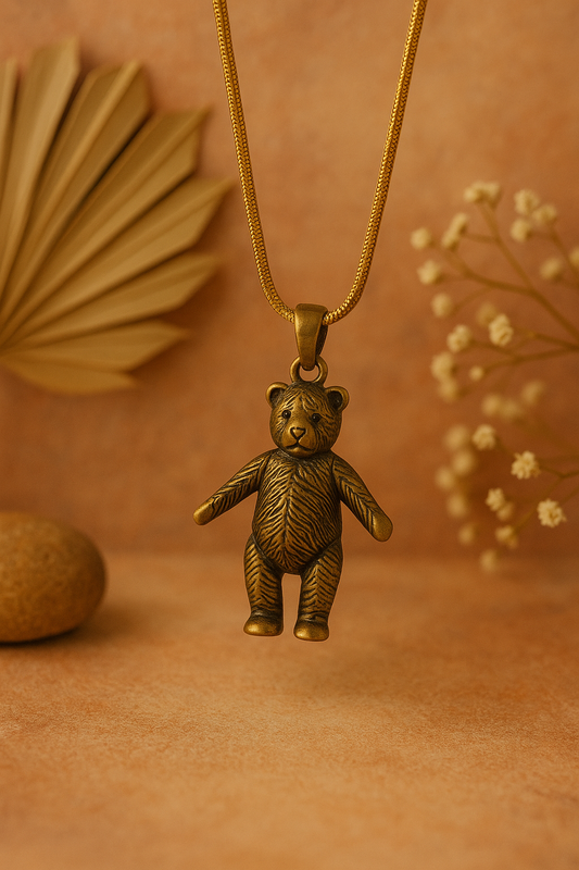 Golden Teddy Necklace