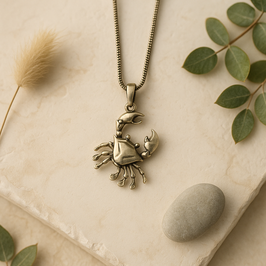 Silver Crab Necklace