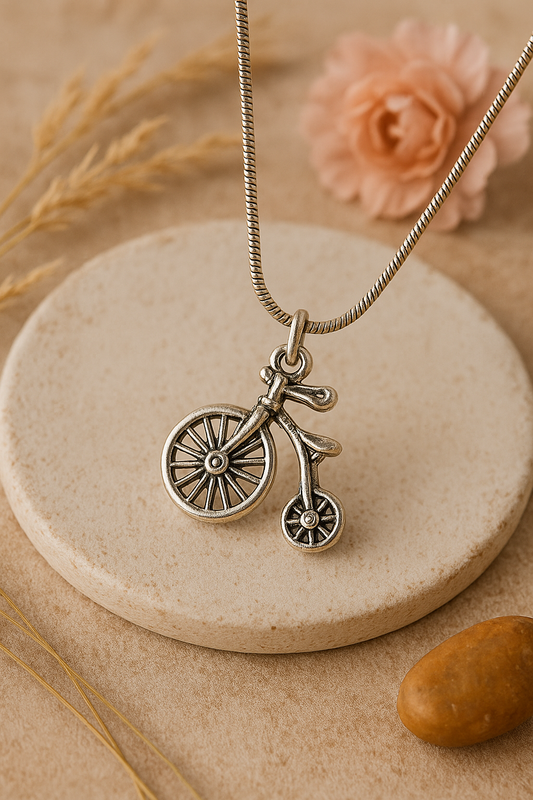 Silver Cycle Necklace