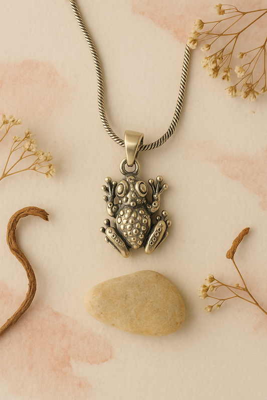 Silver Frog Necklace