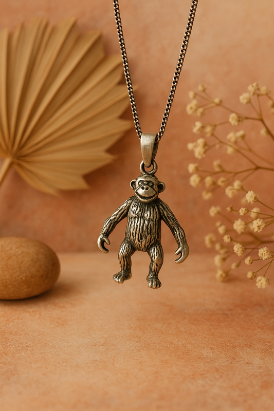 Silver King Kong Necklace